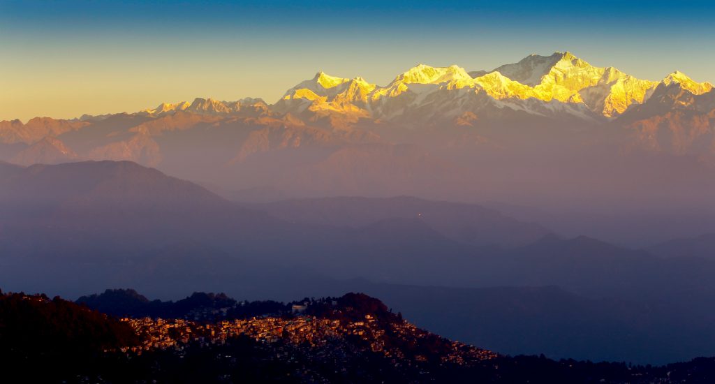 A view of Tiger Hill Darjeeling