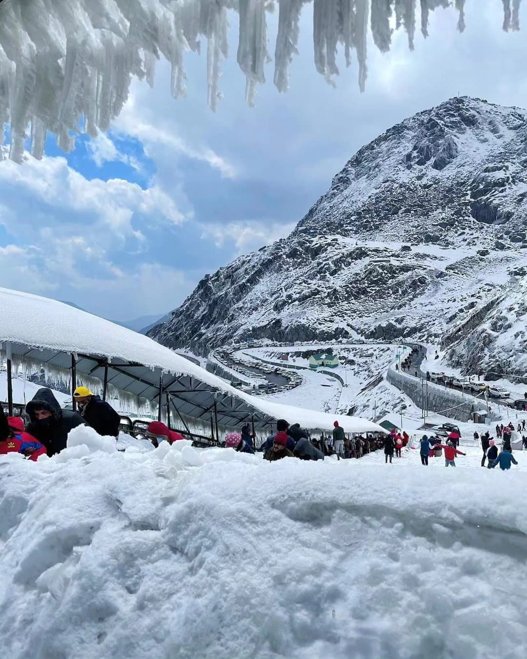 Snow Fall at Sikkim