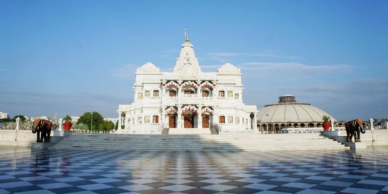 prem mandir shyama shyam dham vrindavan india tourism entry fee timings holidays reviews header
